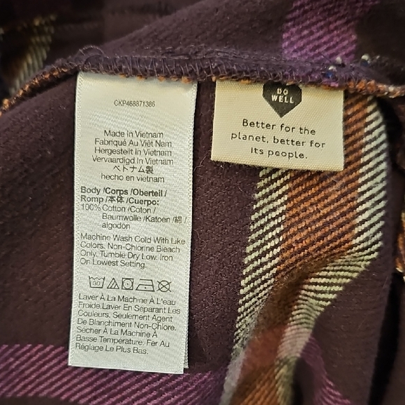 Madewell Tilda Plaid Heavyweight Flannel Shirt Jacket, Shacket S - Picture 7 of 8